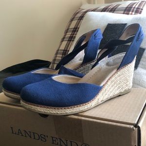 Lands’ End Espadrilles w/ box